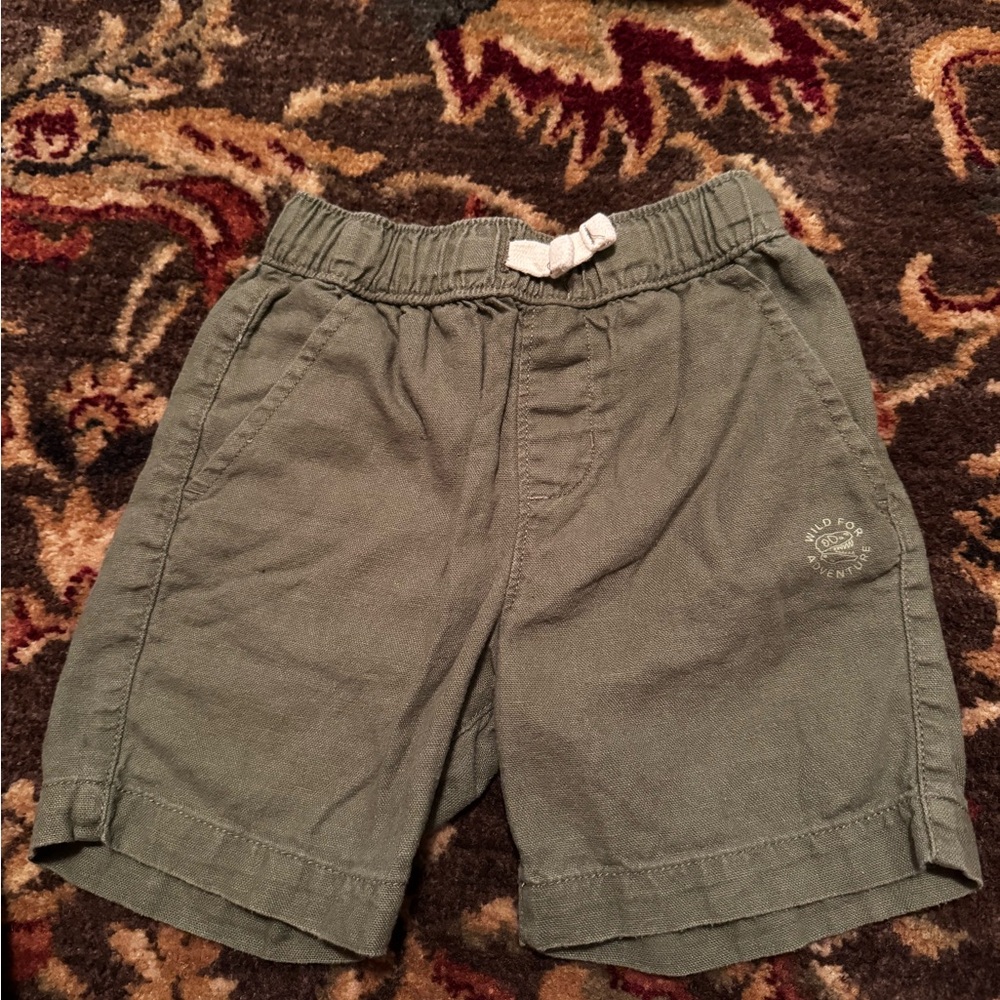 Kids Sage Green Shorts